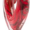 Goodsright Decor Dale Tiffany AS21274 Art Glass Sculpture 7" Tall Handcrafted Murano-Style Sculpture, Rossa Heart, Red