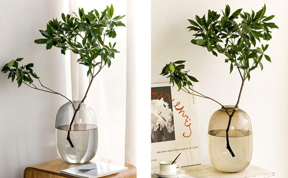 large clear glass vase tall glass vase for home decor