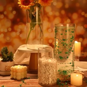 71eyHogVbsL._AC_SL1500 Goodsright Decor 6 Pcs Glass Cylinder Vases Bulk for Centerpieces Decorative Tall Cylinder Vase Floating Candle Holders Clear Flower Vase for Tables Wedding Party Home Formal Dinners Decorations (10 x 4 Inch)