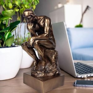 Goodsright Decor Thinker Statue, 12 Inch Large Thinker Statues Sculpture Home Decor Art Craft