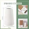 Goodsright Decor Set of 10 White Vases for Decor White Ceramic Vases for Home Wedding Boho Vases Modern Ceramic Vases for Pampas Grass Minimalist Farmhouse Decor Vases Office Table (Modern,3.4 x 5.9 in)