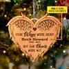 Goodsright Decor Personalized Your Wings were Ready Ornament - Heart Wings Keepsake Memorial Christmas Ornament, Wooden Ornament, Pack 3