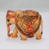 Goodsright Decor Indian Handicraft, Resin, Elephant Carved Painted Decorative Gift Item
