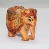 Goodsright Decor Indian Handicraft, Resin, Elephant Carved Painted Decorative Gift Item