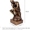 Goodsright Decor Thinker Statue, 12 Inch Large Thinker Statues Sculpture Home Decor Art Craft