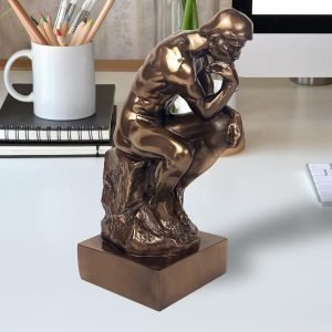Goodsright Decor Thinker Statue, 12 Inch Large Thinker Statues Sculpture Home Decor Art Craft