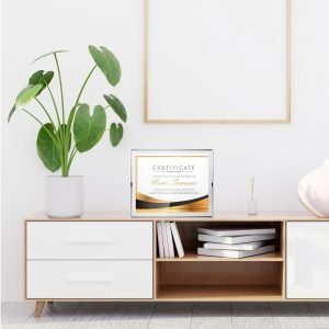 71qIPHumWLL._AC_SL1500 Goodsright Decor 8 Pcs 8.5 x 11 Picture Frame Set Glass Certificate Frame Clear Diploma Frames Document Frame for Photo Gift Award Tabletop Display