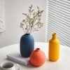Goodsright Decor Ceramic Vase Set of 3 for Modern Home Decor, Boho Vase White Round Vase Minimalist Decorative Vase for Table Centerpiece Wedding Dining Living Room Office Entryway Coffee Table Decor