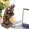 Goodsright Decor Thinker Statue, 12 Inch Large Thinker Statues Sculpture Home Decor Art Craft