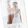 Goodsright Decor 5x7Inch Wedding Frame of Keepsake Photo Frames, Picture Frames with Embossed Design, Tabletop Display Decor Frame(Fit 5x7 Max Photos), Clear with Gift Box