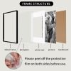 71vSlmLAYQL._AC_SL1500 Goodsright Decor 18x24 Aluminum Picture Frame Set of 2 - Displays Poster 16x20 with Mat or 18 x 24 without Mat, Black Metal Gallery Frame, Wall Horizontal or Vertical Display - Wall Hook Included
