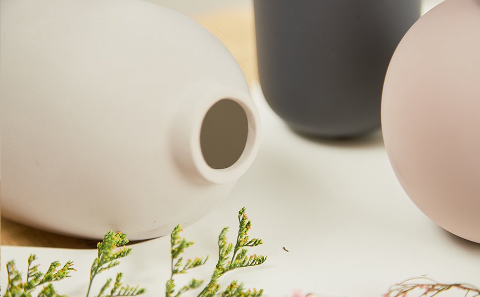 ceramic vase set of 3