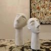 Goodsright Decor Abstract Statue for Home Decor, Ceramic Head Sculpture,Decorative Office White Figurine, Home Decorations for Living Room Shelf Decor Accents, 14 Inch