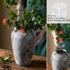 81Affm33P8L._AC_SL1500 Goodsright Decor Rustic Extra Large Ceramic Floor Vase, Distressed Terracotta Pottery Tall Decorative Vases, Concrete Vases Clay Stone Antique Big Vase for Home Decor (7 in X 13.4 in)