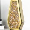 Goodsright Decor Crushed Diamond Mirrored Flower Vase Large Glass Vase Modern Crystal Decorative Mirror Vases Stunning Luxury Tall Floor Vase for Centerpieces Flowers Home Decor, Silver, 14" H. Can??t Hold Water.