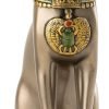 Goodsright Decor Top Collection Goddess Bastet Statue - Ancient Egyptian Goddess of Protection Sculpture in Premium Cold Cast Bronze - 8-Inch Collectible Fertility Cat Figurine