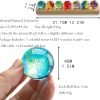 Goodsright Decor 7 Chakra Natural Healing Spheres with LED Wooden Stand 40mm Crystal Quartz Stones for Meditation Positive Energy Night Light Decoration Balls Set for Home