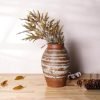 81L65nIuvOL._AC_SL1500 Goodsright Decor Ceramic Rustic Farmhouse Vase,11 inch Terracotta Vase,Neutral Tall Clay Vases Decorative Vase for Living Room,Table,Shelf Decor (Round)