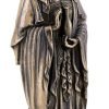 Goodsright Decor Top Collection Meditating Guan Yin Statue Standing on Lotus Pedestal- Kwan Yin Goddess of Mercy and Compassion Sculpture in Premium Cold Cast Bronze - 7.25-Inch Collectible Avalokiteshvara Figurine