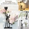 81PzvPAanHL._AC_SL1500 Goodsright Decor Wedding Gifts, Anniversary for Couple Her Him - Loving Couple Iron Sculpture, 12Inch Art Metal Couple Statues for Home Decor, Romantic Couple Figurines in Love, Couple Gifts