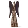 81Q1ALhEaNL._AC_SL1500 Goodsright Decor Wooden Guardian Angel Figurines for Love, Peace, Inspiration - Remembrance Angel Collectible Statue - Christmas Wood Angel Decor - Rustic Angel Gift in Memory of Loved Ones - Medium