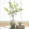 Goodsright Decor White Ceramic Vase Flower Vase, Big Textured Vase for Centerpieces, Kitchen, Living Room, Bedroom Decor Gifts (8" x 8.5" x 8.5")