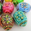 81cpUgzZ6tL._AC_SL1500 Goodsright Decor Easter Painted Eggs Wooden Ukrainian Pysanky Pysanka. Polish Pisanki. Czech Kraslice. Set of 12