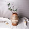 81lP4TRa-oL._AC_SL1500 Goodsright Decor Ceramic Rustic Farmhouse Vase,11 inch Terracotta Vase,Neutral Tall Clay Vases Decorative Vase for Living Room,Table,Shelf Decor (Round)