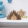Goodsright Decor Wooden Nativity Set - Decorative Religious Figurines - Christmas Table Decorations - Handmade Rustic Christian Decor - Premium Wood Nativity Scene Ornament for Home or Living Room