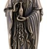 Goodsright Decor Top Collection Meditating Guan Yin Statue Standing on Lotus Pedestal- Kwan Yin Goddess of Mercy and Compassion Sculpture in Premium Cold Cast Bronze - 7.25-Inch Collectible Avalokiteshvara Figurine
