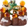 Goodsright Decor Shenron Statue Set Resin Dragon Statue + 3.5cm Crystal Ball Set of 7 + 0.71kg Mountain Stands Suitable for Party Decoration Lovers Collectibles(Shenron Statue Set)