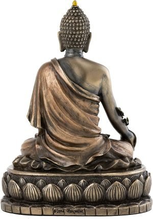 91315qnfRfL._AC_SL1500 Goodsright Decor Top Collection Medicine Buddha Statue - Buddha of Healing Sculpture in Premium Cold Cast Bronze- 5.5-Inch Collectible Figurine