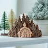 Goodsright Decor Wooden Nativity Set - Decorative Religious Figurines - Christmas Table Decorations - Handmade Rustic Christian Decor - Premium Wood Nativity Scene Ornament for Home or Living Room