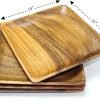 91NFhSlPaLL._AC_SL1500 Goodsright Decor Acacia Wood Dinner Plates - Rustic, Eco-Friendly Square Set of 4 Durable Wooden Plates for Dining, Handmade Unique, Natural, Sustainable Dinnerware, Size: 10" x 10"