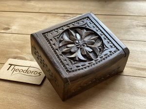Goodsright Decor Handmade Armenian Jewelry Box made of Walnut wood (Hardwood) with Beautiful Ornaments, Gift, Souvenir, Carved Wooden Box