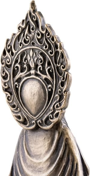 Goodsright Decor Top Collection Meditating Guan Yin Statue Standing on Lotus Pedestal- Kwan Yin Goddess of Mercy and Compassion Sculpture in Premium Cold Cast Bronze - 7.25-Inch Collectible Avalokiteshvara Figurine