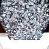 Goodsright Decor Crushed Diamond Mirrored Flower Vase Large Glass Vase Modern Crystal Decorative Mirror Vases Stunning Luxury Tall Floor Vase for Centerpieces Flowers Home Decor, Silver, 14" H. Can??t Hold Water.