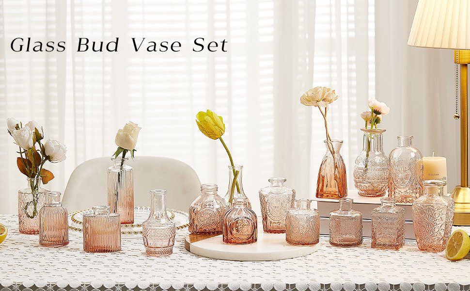 Glass Bud Vase Set